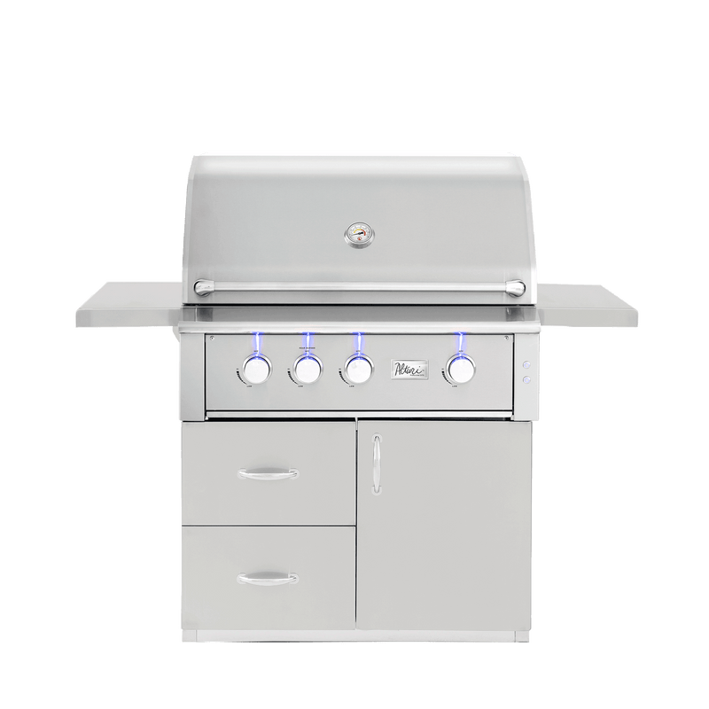 Alturi 36" Freestanding Grill — closed view