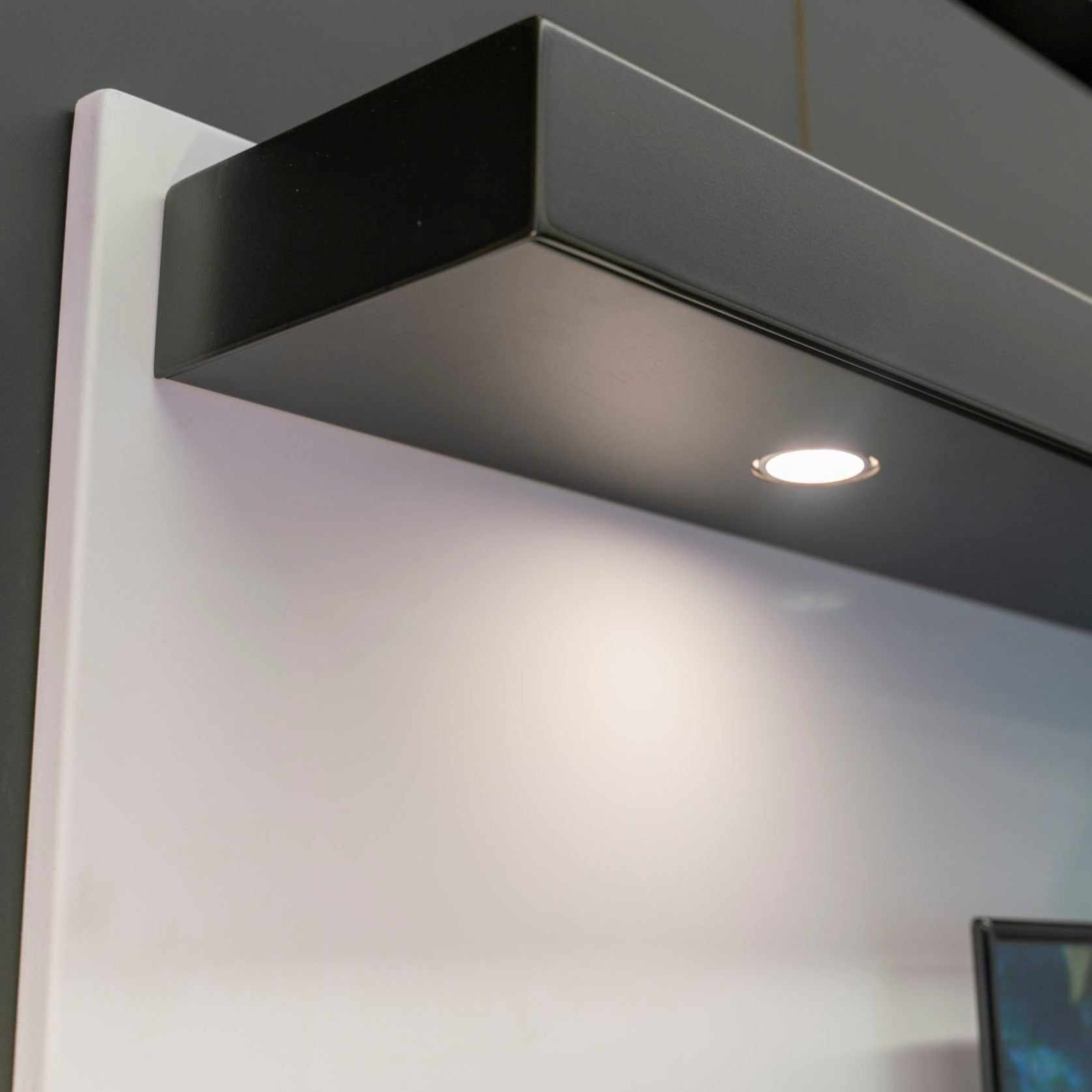 Fully Customizable LED Floating Metal Shelves Non Combustible in 25+ Finishes and Any Size - ExceptionalFire