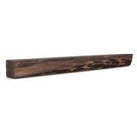 Cabin Pine Non-Combustible Concrete Mantel Shelf Maduro Finish