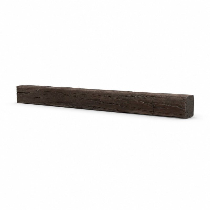 Cabin Pine Non-Combustible Concrete Mantel Shelf Roasted Chestnut Finish