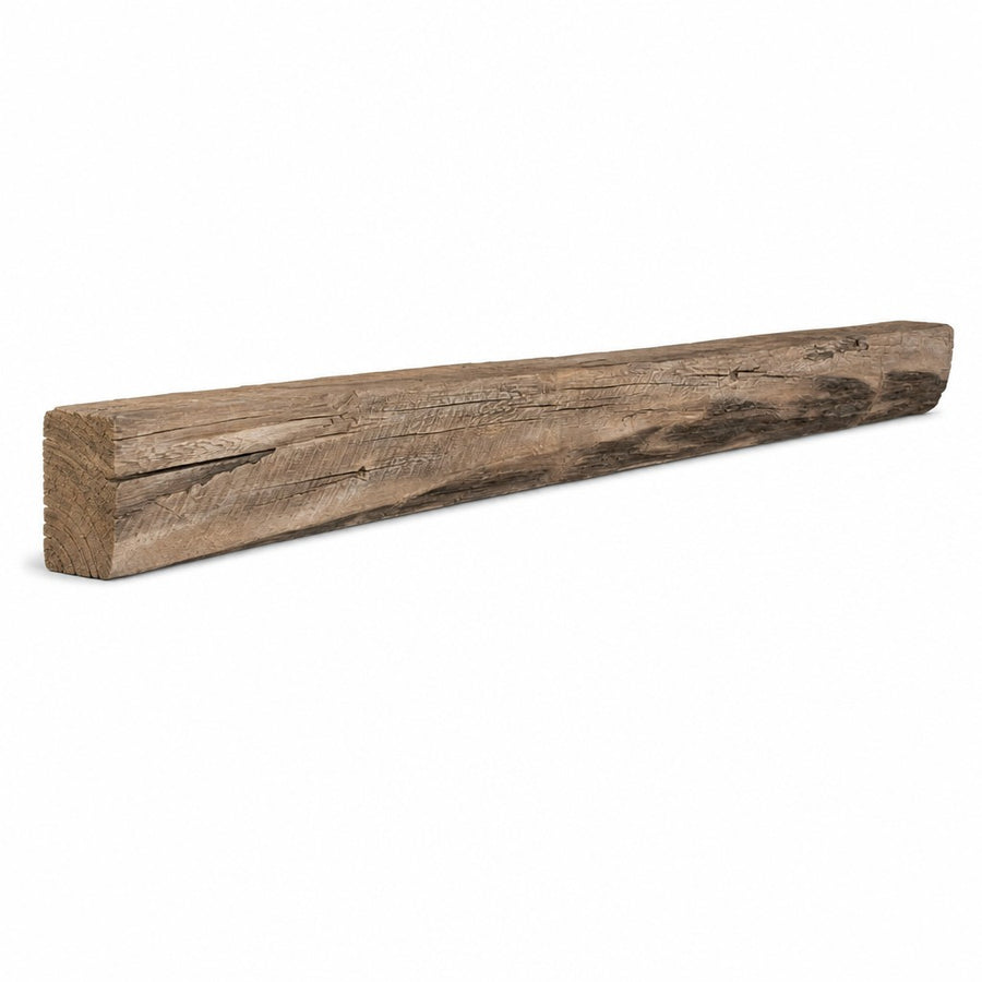 Cabin Pine Non-Combustible Concrete Mantel Shelf Pale Honey Finish