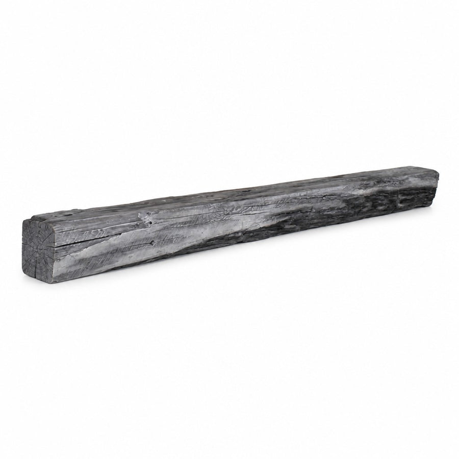 Cabin Pine Non-Combustible Concrete Mantel Shelf Weathered Grey Finish