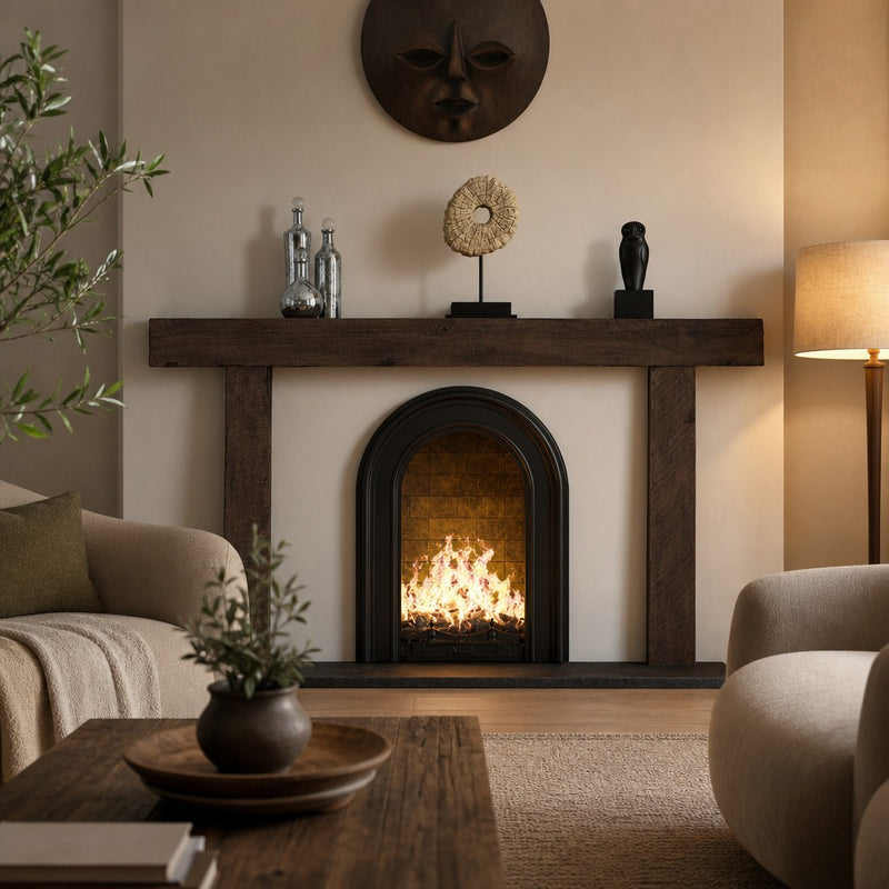 Hitching Post Non-Combustible Fireplace Surround Maduro Finish