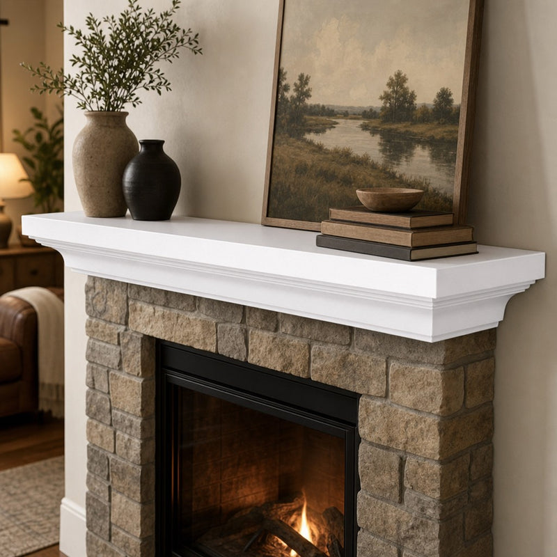 Woodford Wood Mantel Shelf Kit Luna