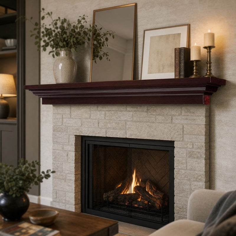 Madison Wood Mantel Shelf Kit Cherry