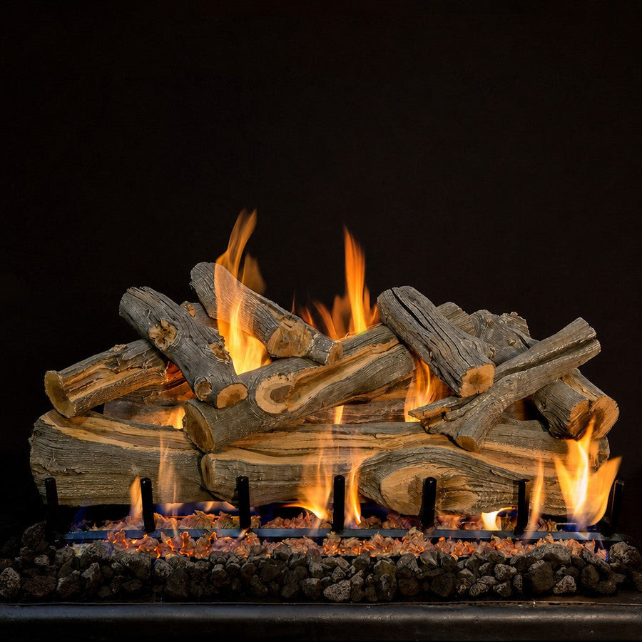 Arizona Juniper See-Through Outdoor Gas Log Set