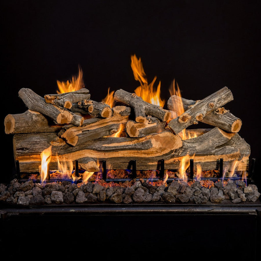 Arizona Juniper See-Through Outdoor Gas Log Set