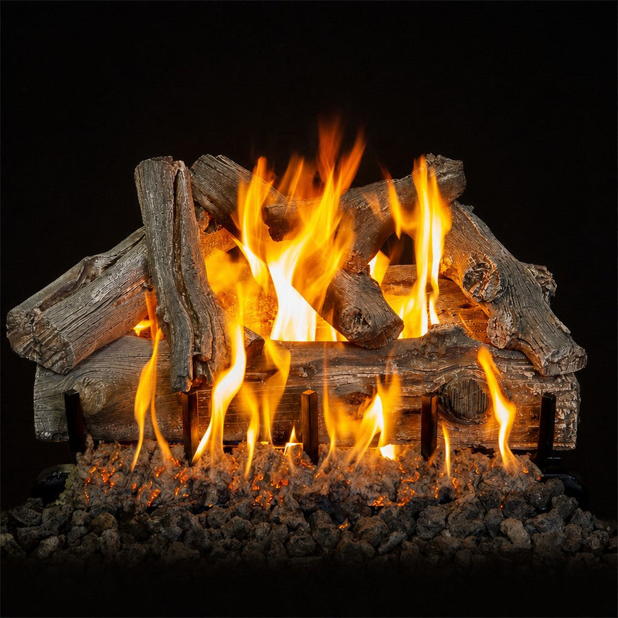 Western Driftwood See-Through Outdoor Gas Log Set