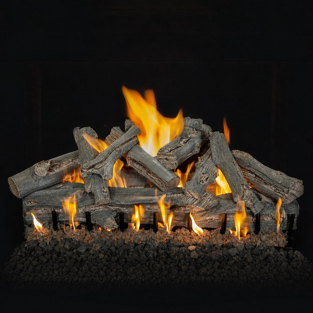 42" Western Driftwood See-Through Outdoor Gas Log Set | Grand Canyon