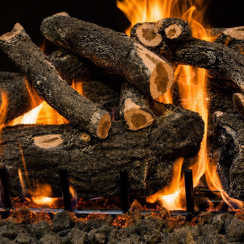 42" Arizona Weathered Oak Charred Vented Gas Log Set | Grand Canyon