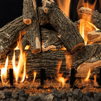 36" Arizona Weathered Oak See-Through Outdoor Gas Log Set | Grand Canyon