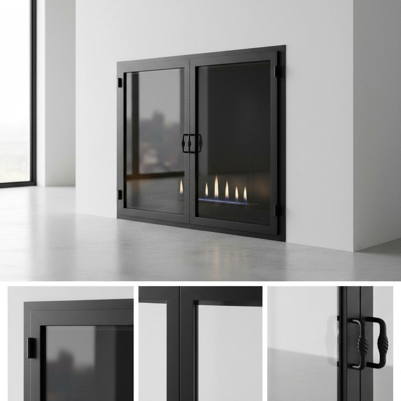 Legend Custom Masonry & Prefab Fireplace Glass Doors