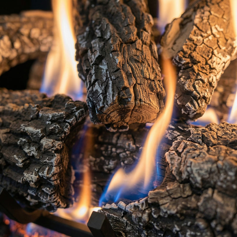 Design Specialties Arlington Ash 18-Inch Vented Gas Log Set, 45,000 BTU