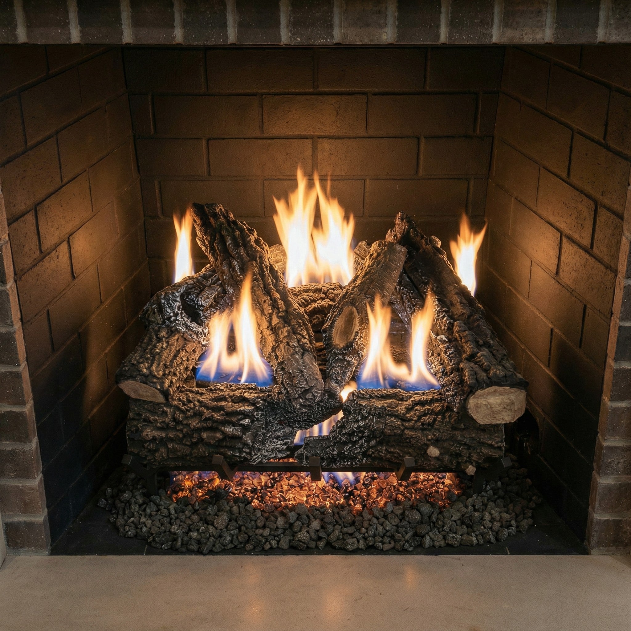 Design Specialties Arlington Ash 24-Inch Vented Gas Log Set, 65,000 BTU