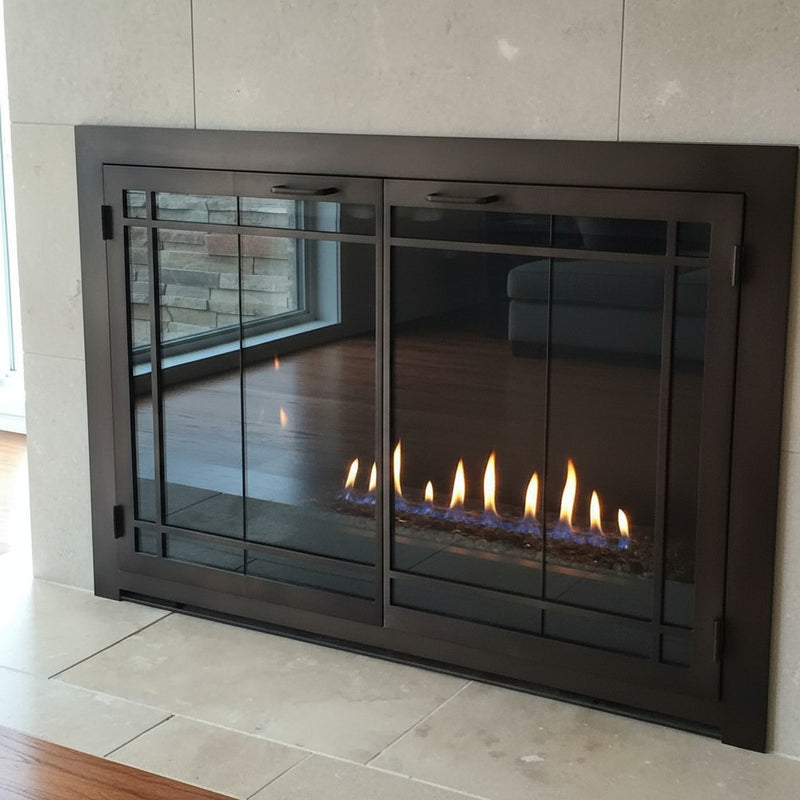 Carolina Window Pane - Masonry & Prefab Fireplace Glass Doors | Custom