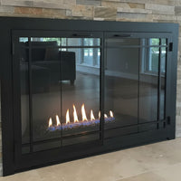 Carolina Window Pane - Masonry & Prefab Fireplace Glass Doors | Custom
