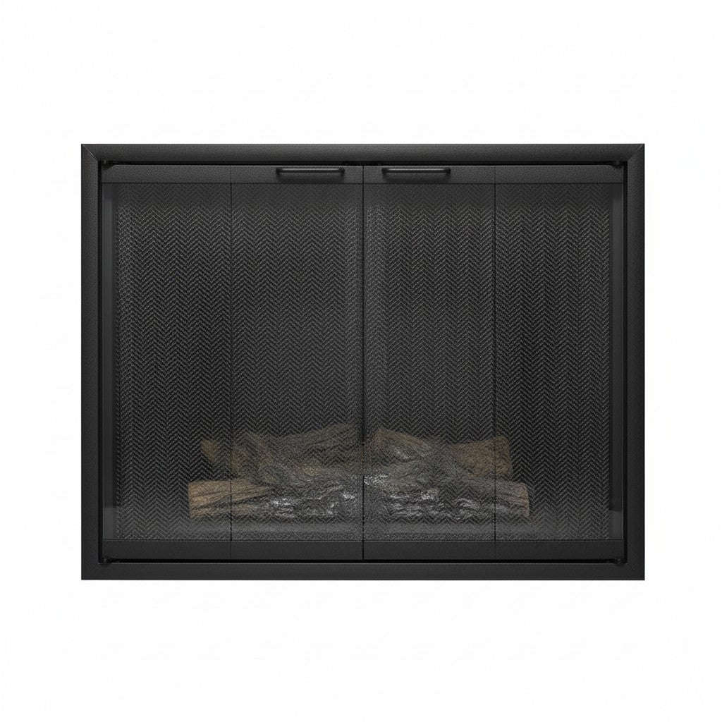 Cavestone Fireplace Glass Doors | Custom Masonry Fit