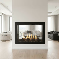 Original Moderne - Single Panel Masonry & Prefab Fireplace Glass Doors | Custom