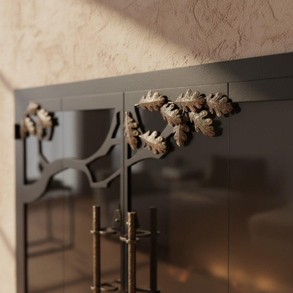 Oak Tree - Masonry & Prefab Fireplace Glass Doors