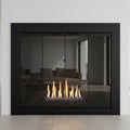 Medio Flat Black Masonry Fireplace Door | Standard Sizes