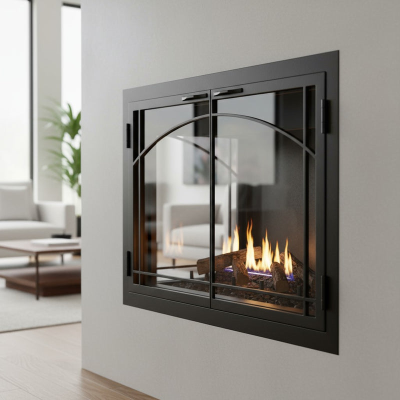 Carolina Sunrise - Masonry & Prefab Fireplace Glass Doors | Custom