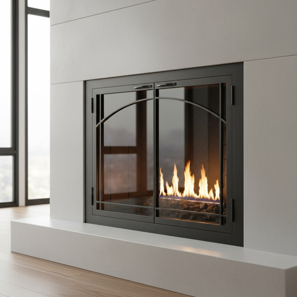 Carolina Sunrise - Masonry & Prefab Fireplace Glass Doors