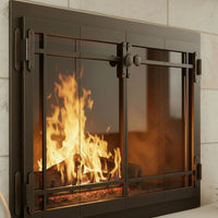 Craftsman - Masonry & Prefab Fireplace Glass Doors | Custom