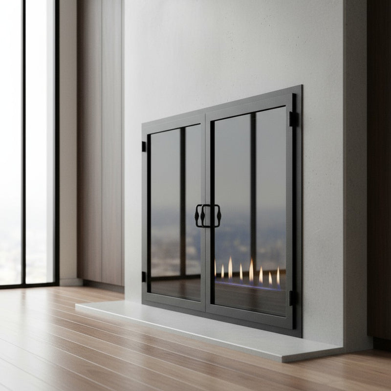 Legend Custom Masonry & Prefab Fireplace Glass Doors