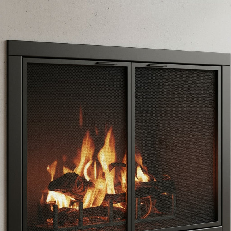 Mesh Masonry & Prefab Fireplace Doors | Custom