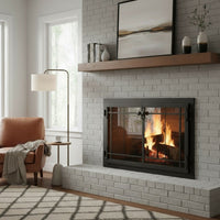 Craftsman - Masonry & Prefab Fireplace Glass Doors | Custom