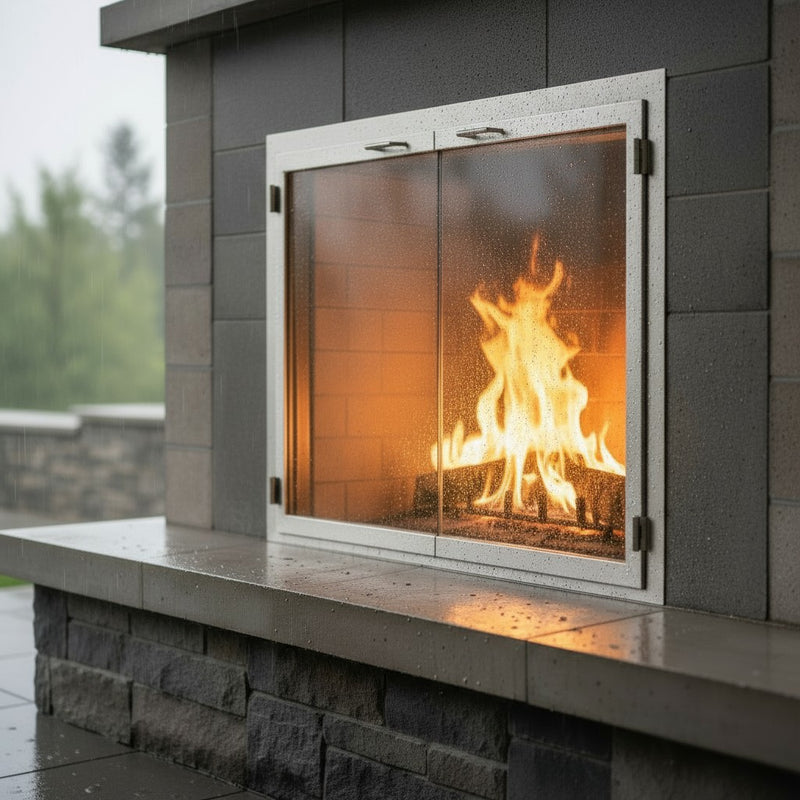 304 Stainless Steel - Masonry & Prefab Fireplace Doors | Custom