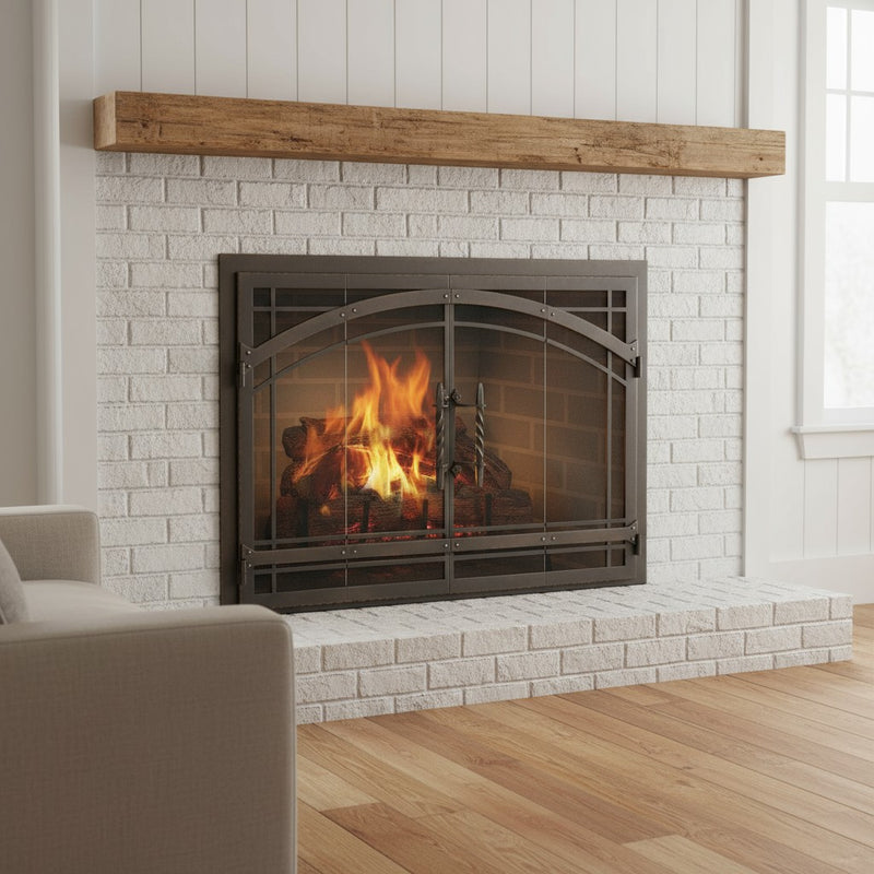 Madrid - Masonry & Prefab Fireplace Glass Doors | Custom