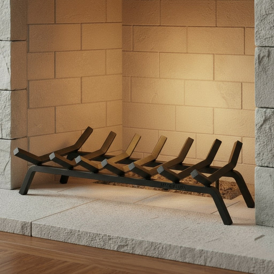 30" Heavy-Duty Fireplace Grate