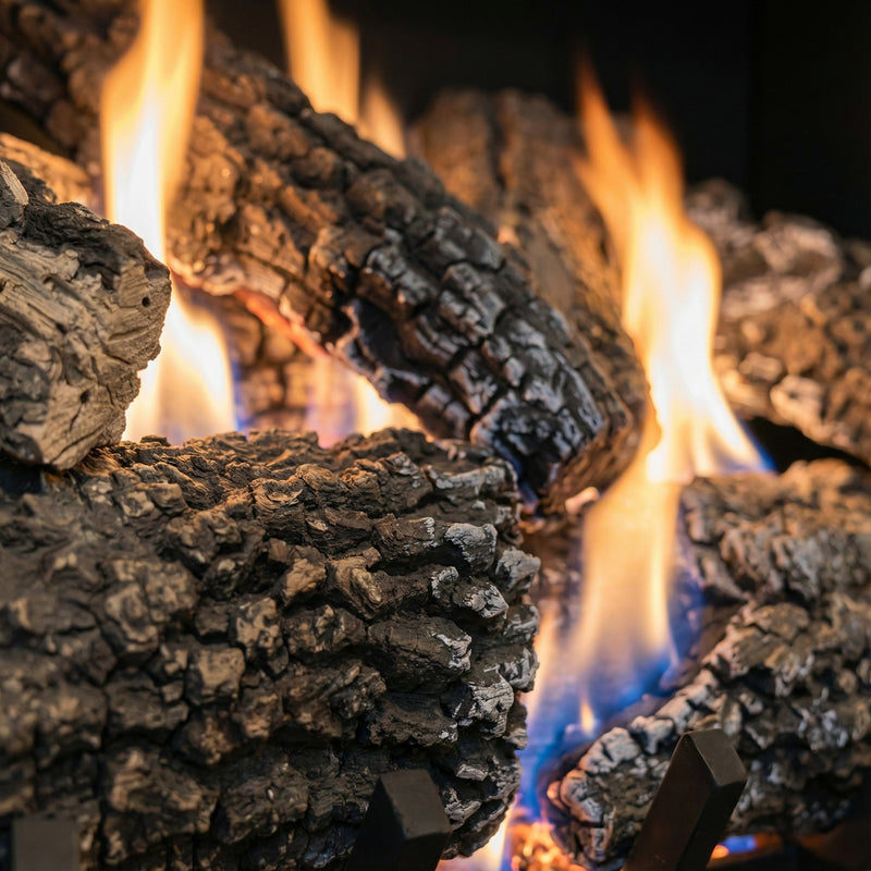 Design Specialties Arlington Ash 30-Inch Vented Gas Log Set, 65,000 BTU