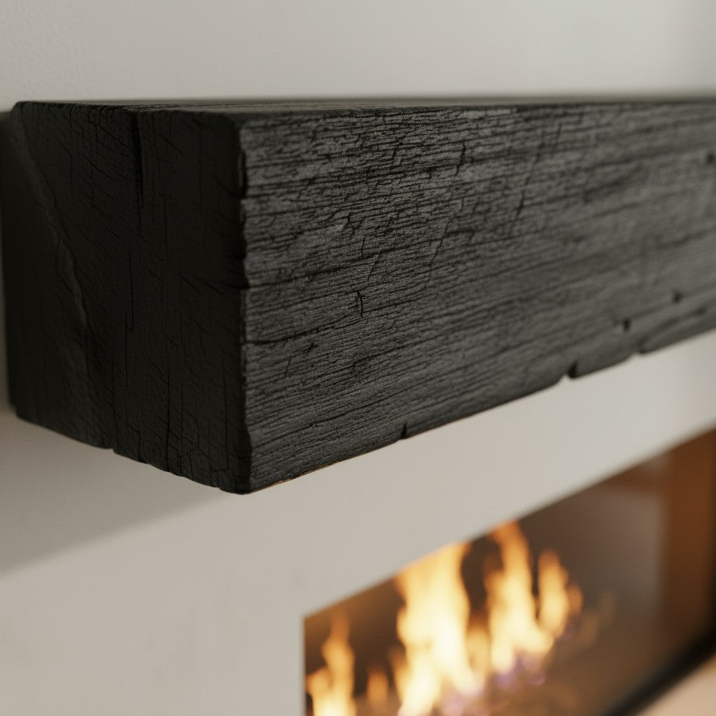 Grist Mill Non-Combustible Concrete Mantel Shelf Eclipse Finish