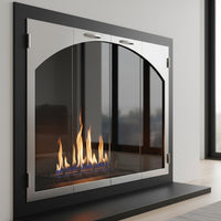Carolina Steel Fireplace Glass Door Arch Conversion | Masonry & Zero Clearance | Custom