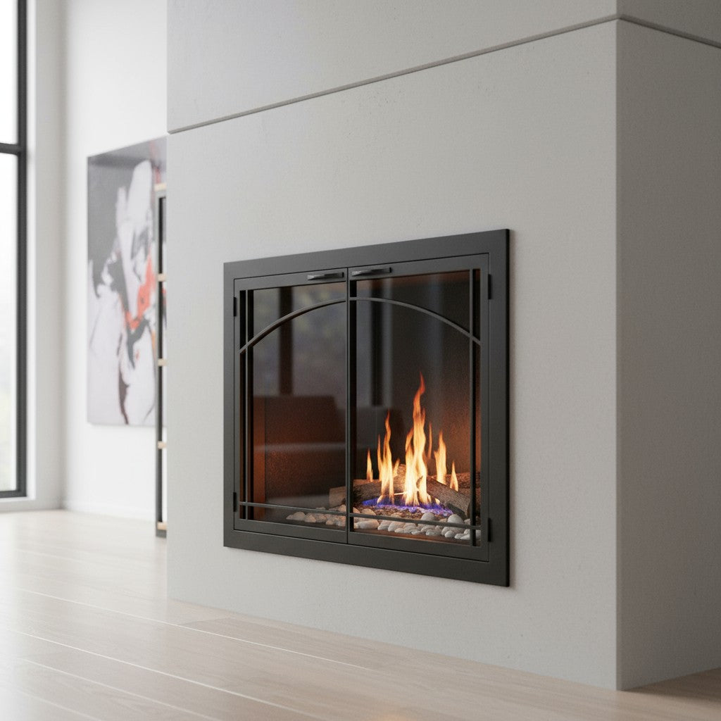 Carolina Sunrise - Masonry & Prefab Fireplace Glass Doors