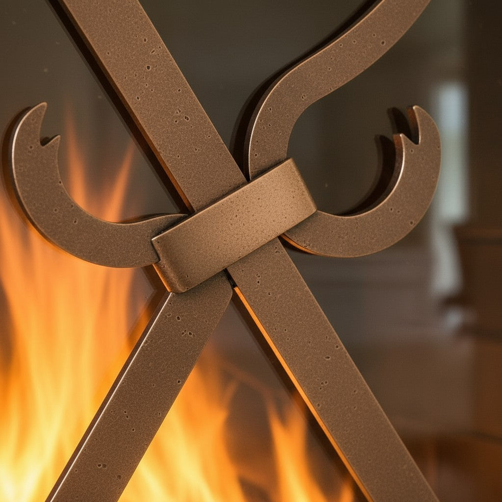 Banded Scroll - Masonry & Prefab Fireplace Glass Doors