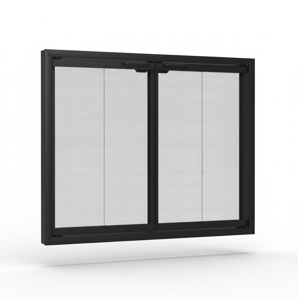 Cavestone Fireplace Glass Doors | Custom Masonry Fit