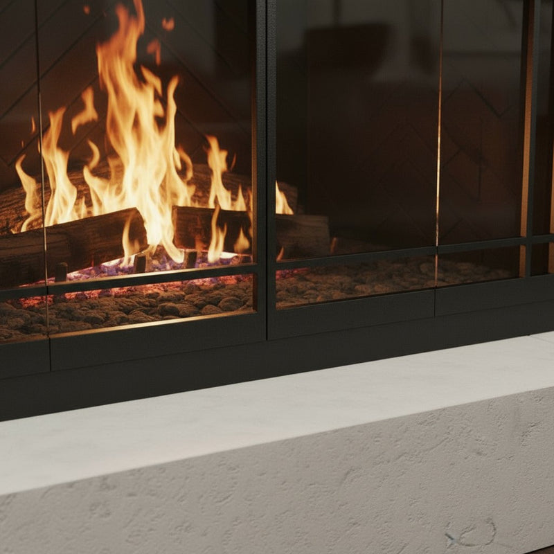 Carolina Steel Fireplace Glass Door Arch Conversion | Masonry & Zero Clearance | Custom