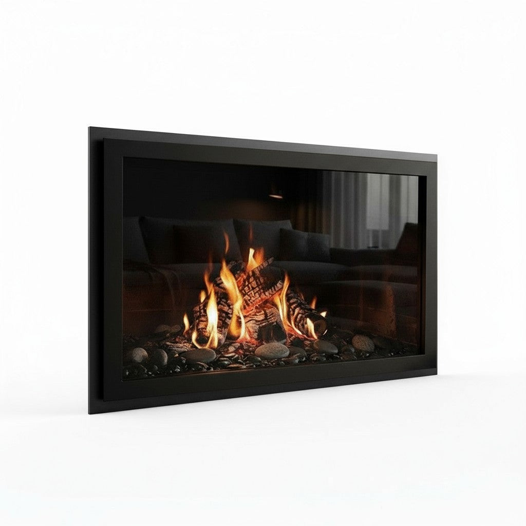 Slim Moderne - Masonry & Prefab Fireplace Glass Doors