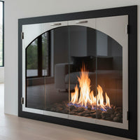 Carolina Steel Fireplace Glass Door Arch Conversion | Masonry & Zero Clearance | Custom