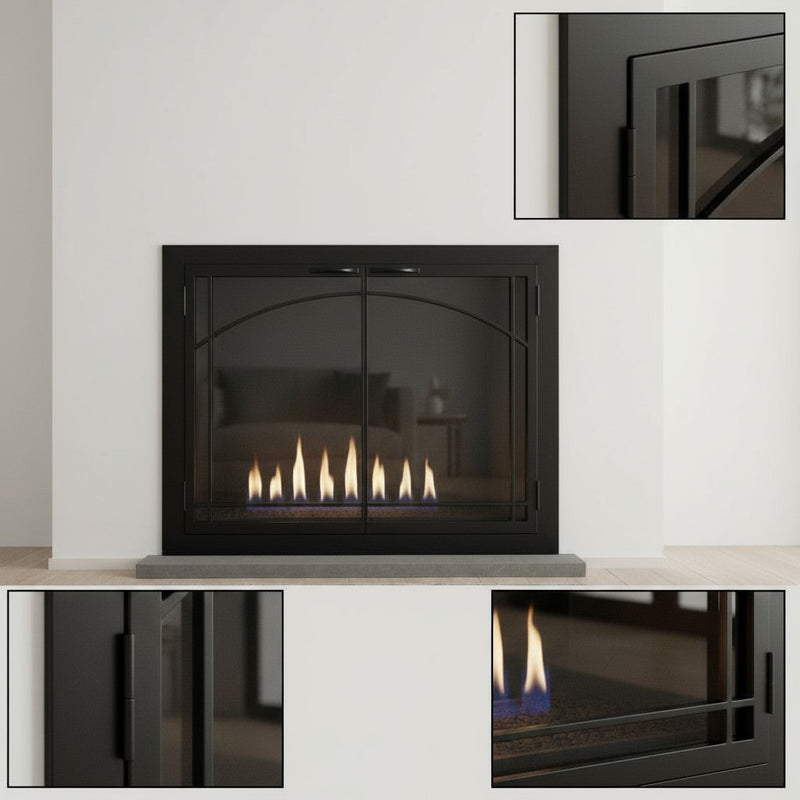 Carolina Sunrise - Masonry & Prefab Fireplace Glass Doors | Custom