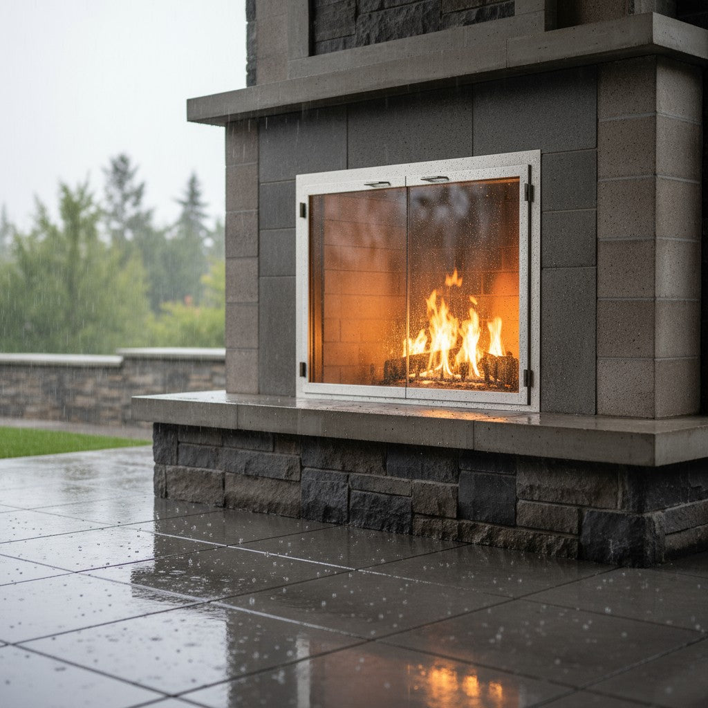 304 Stainless Steel - Masonry & Prefab Fireplace Doors
