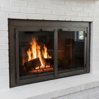 Black Rock - Masonry & Prefab Fireplace Glass Doors | Custom