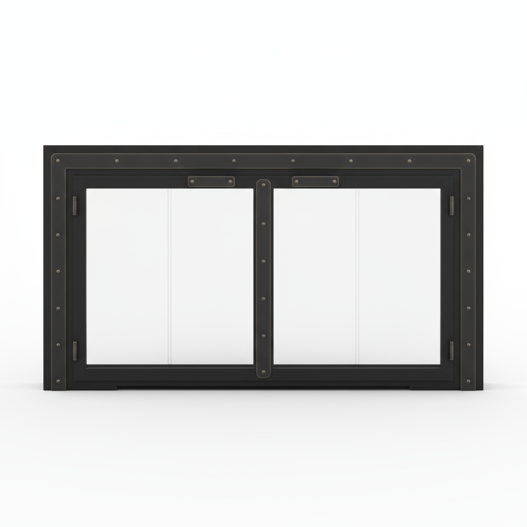 Black Rock - Masonry & Prefab Fireplace Glass Doors