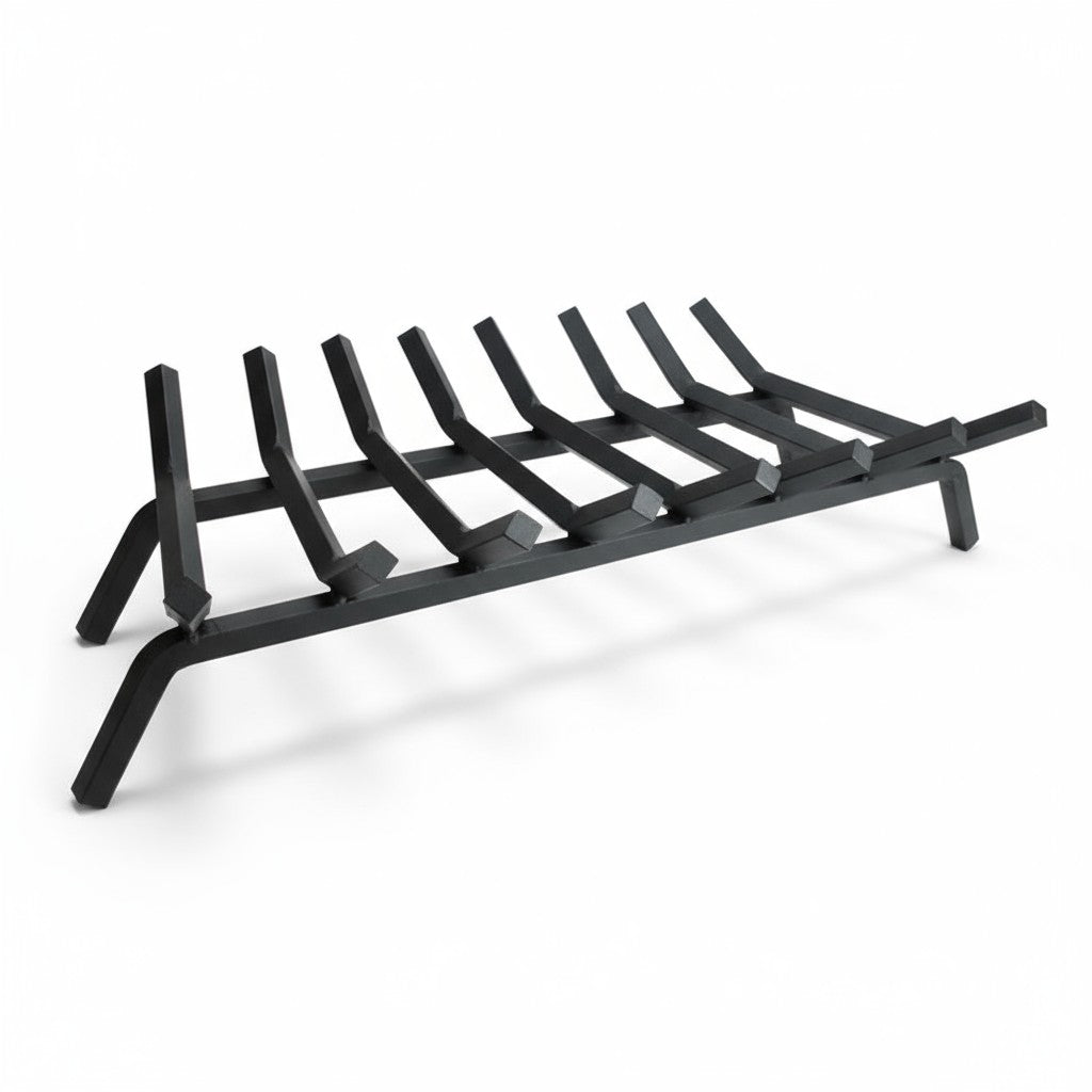 30" Heavy-Duty Fireplace Grate – ¾” Solid Steel | Made in USA by Design Specialties | Lifetime Warranty