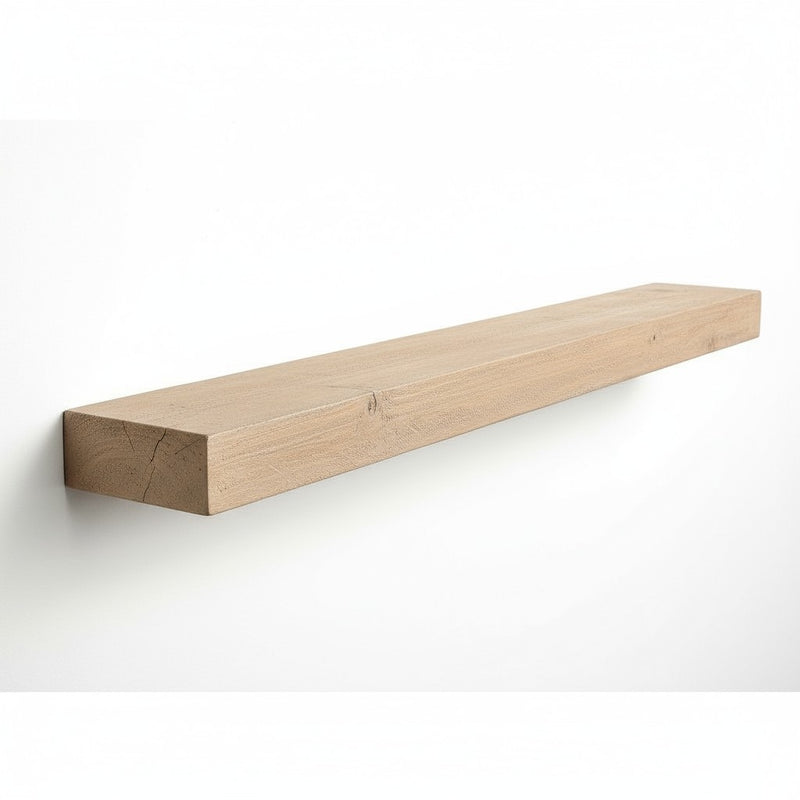 Flat Sawn Non-Combustible Concrete Mantel Shelf Pale Honey Finish