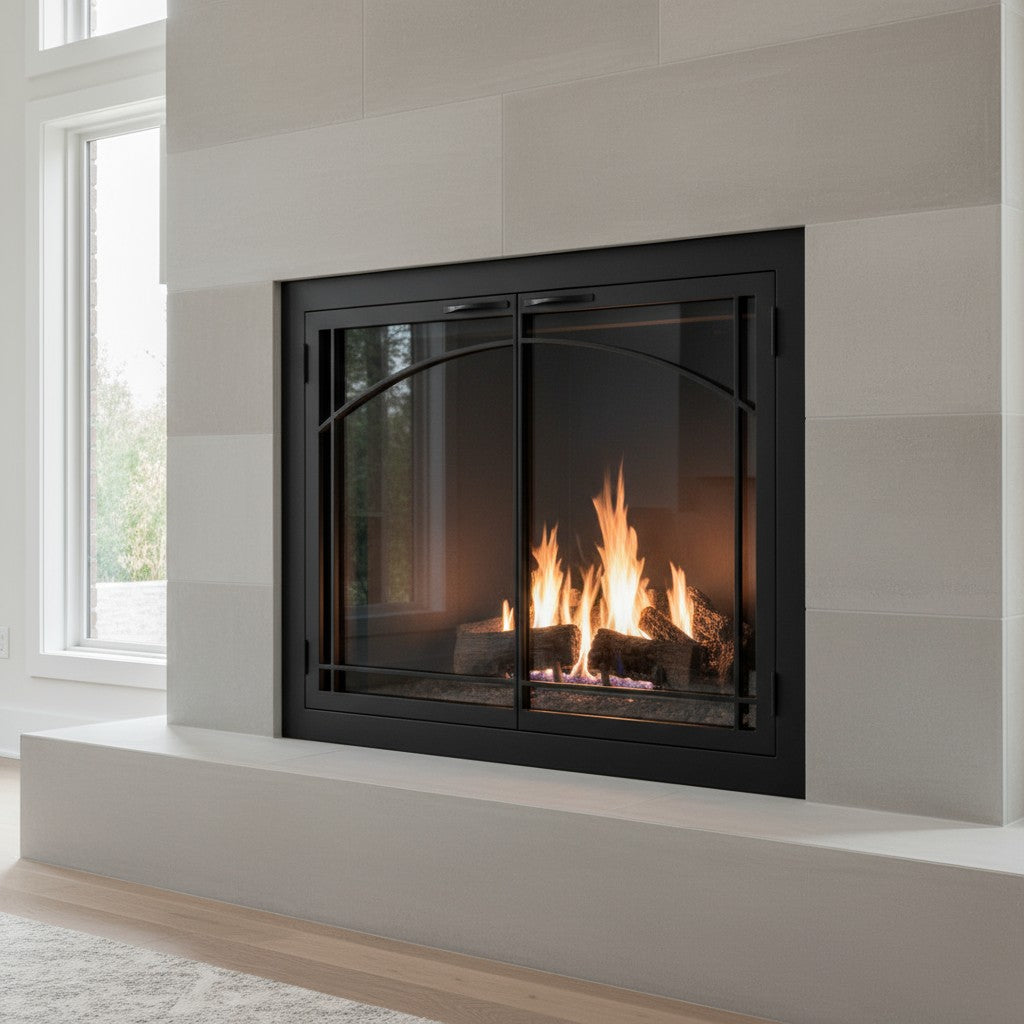 Carolina Sunrise - Masonry & Prefab Fireplace Glass Doors