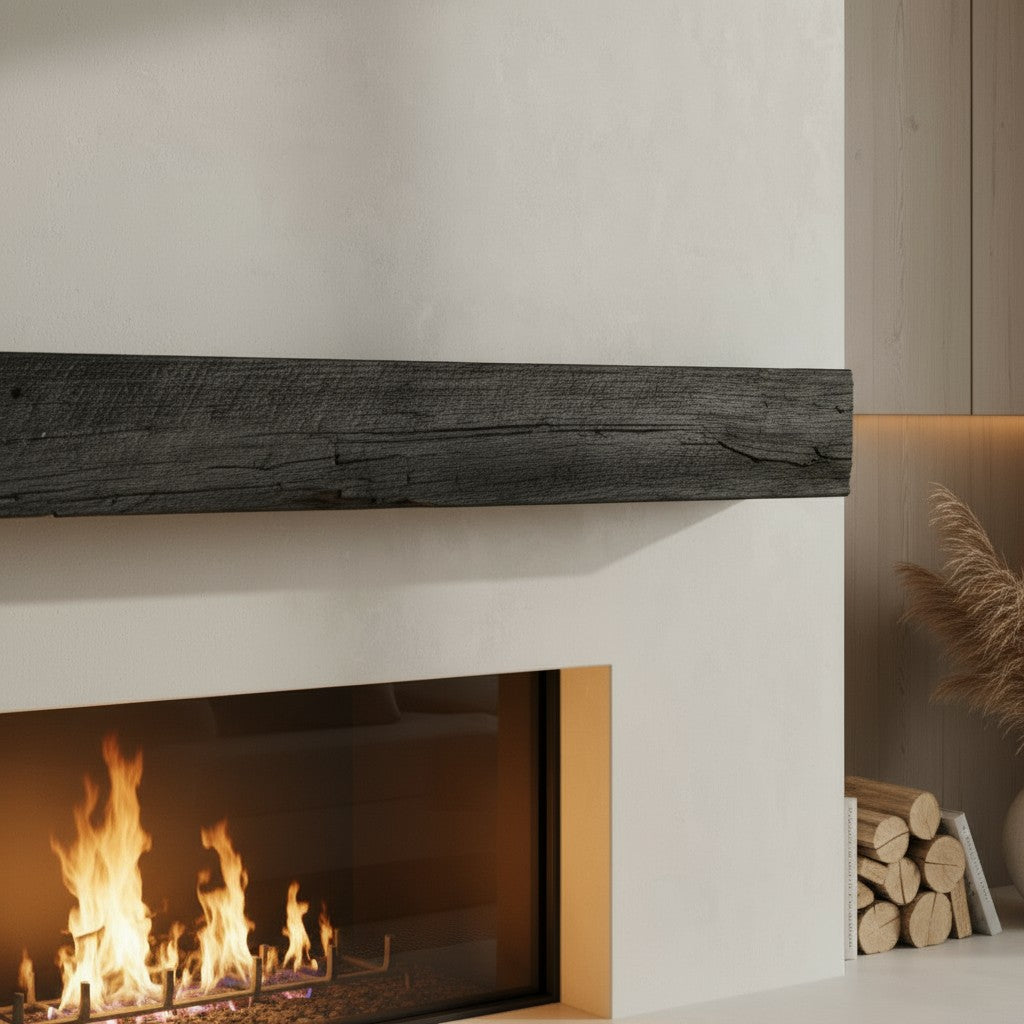Grist Mill Non-Combustible Concrete Mantel Shelf Eclipse Finish